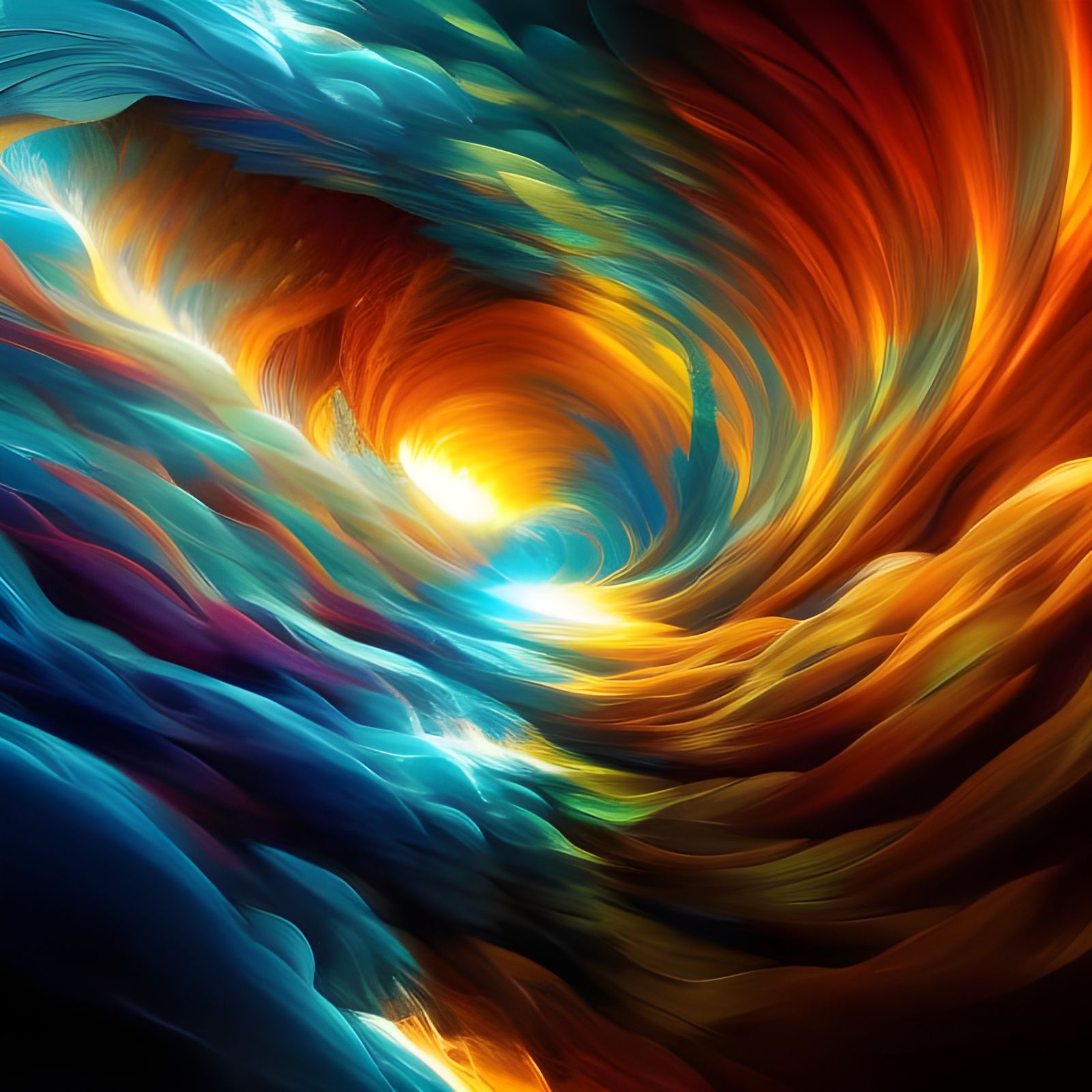 Fantasy Forest Birds and Plants in Impressionist Style