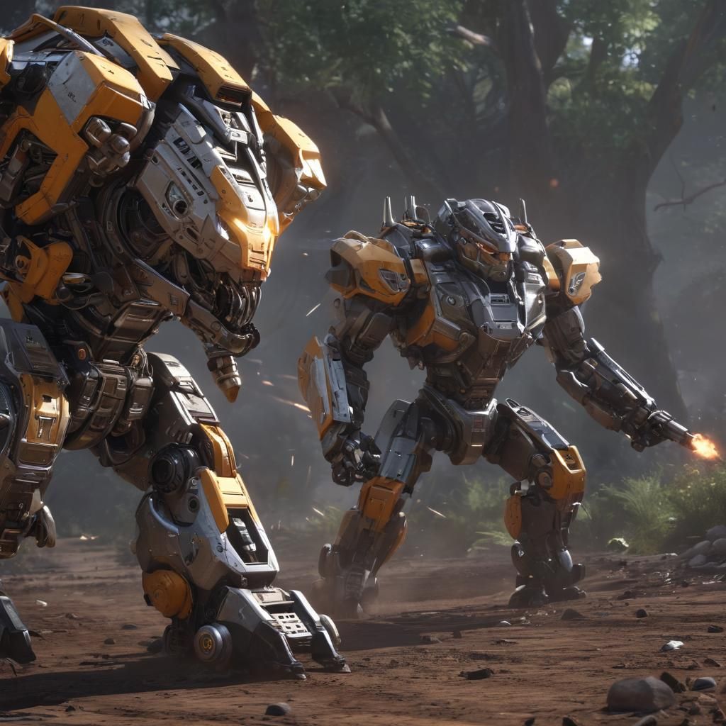 Epic Mech Warrior Battle: Thunderbolt vs. Griffin