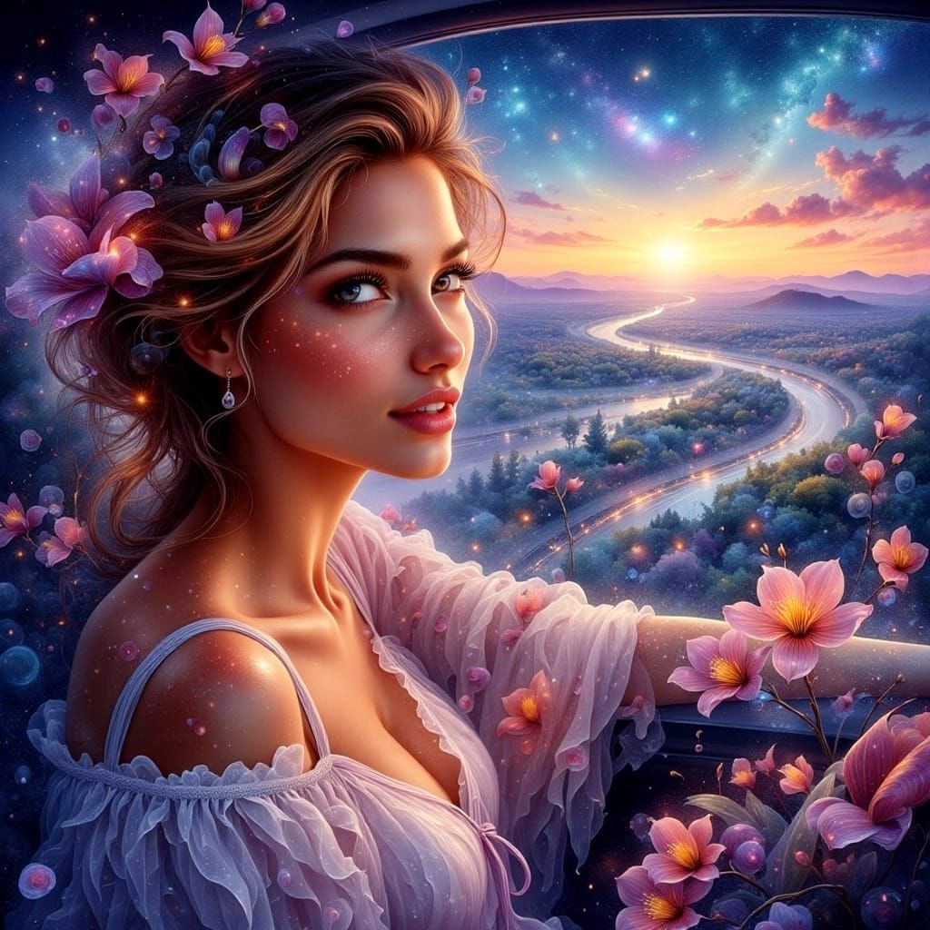 Dreamy City Trip in Watercolor with Deep Colors