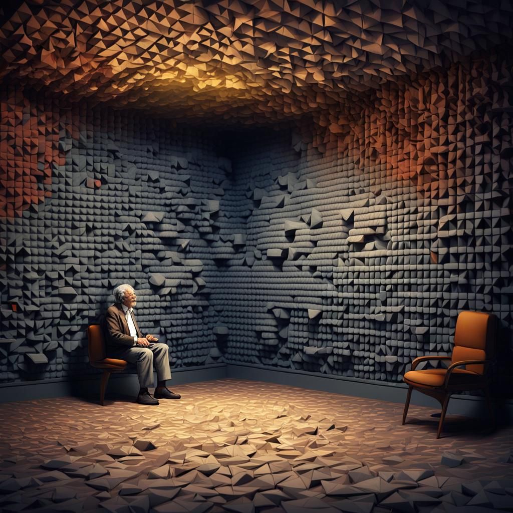 Soundproofed Room: Silence So Loud, Digital Art