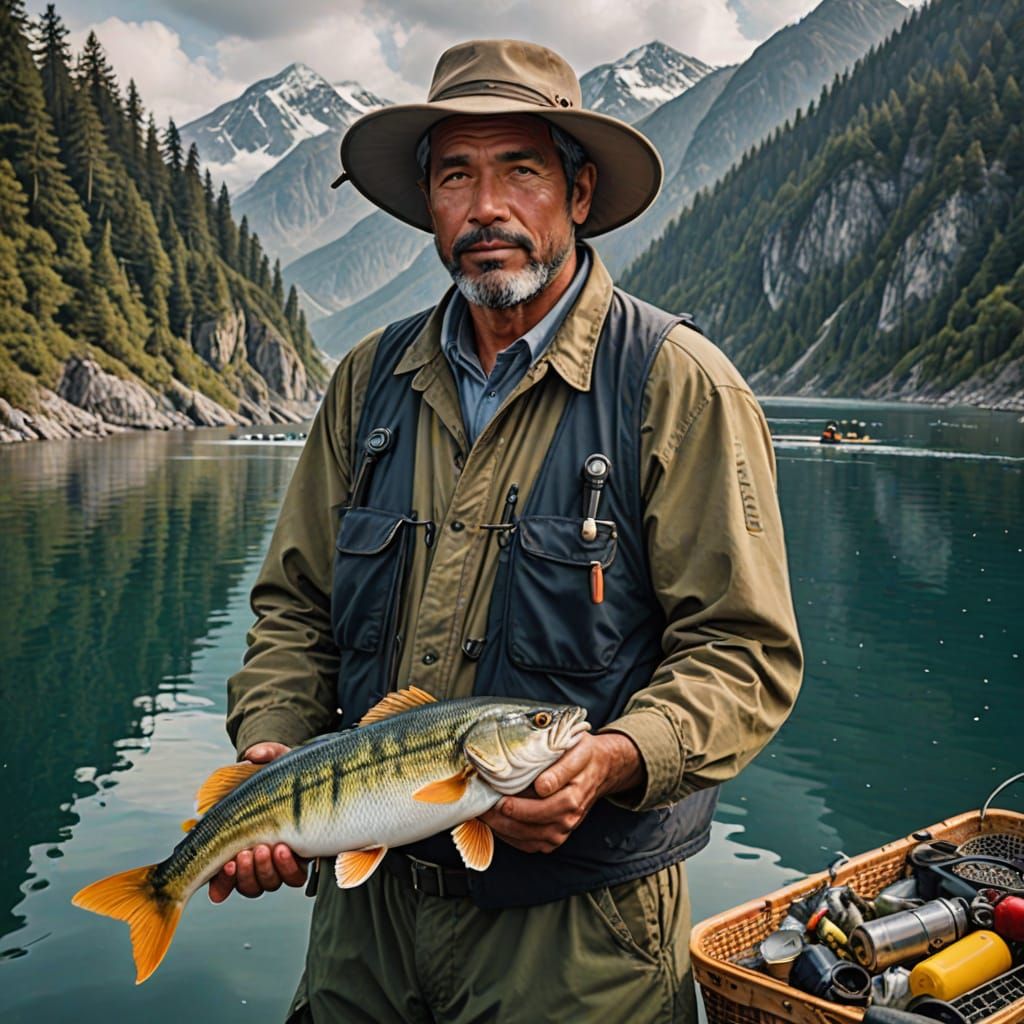 Stunning Fisherman at Sea