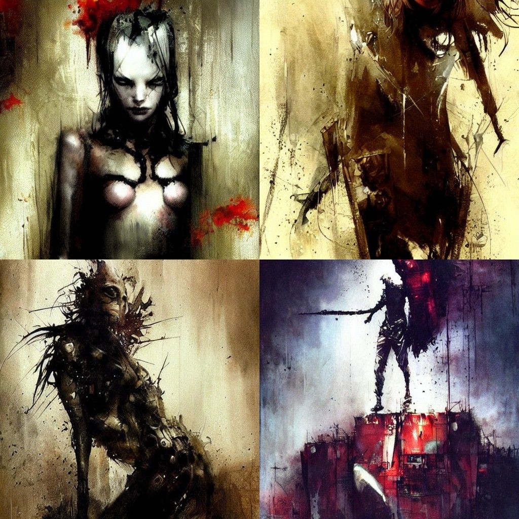 Evocative Abstract Composition in Christopher Shy Style