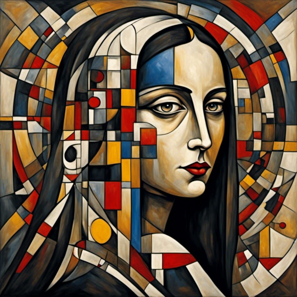 Mona by Piet Mondrian and Wassily Kandinsky