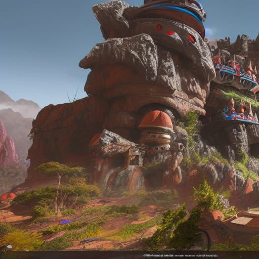 Apex Legends: Detailed Matte Painting in Deep Color