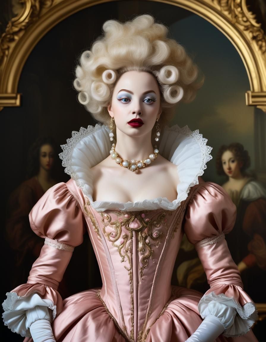 Alien Creature in Baroque Style