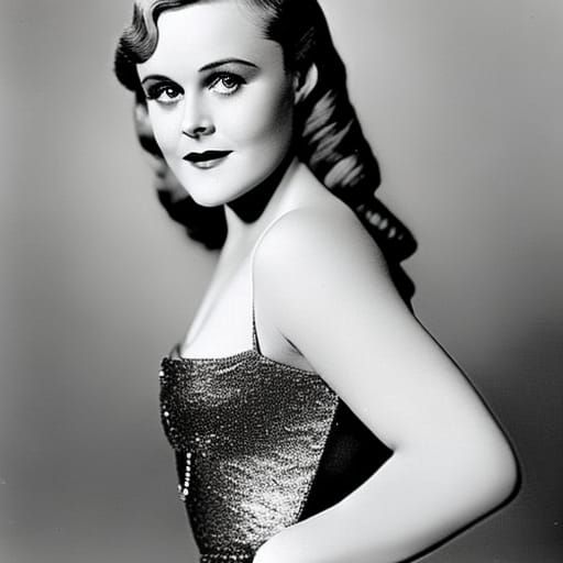 Alicia Silverstone as a 1920s Portrait