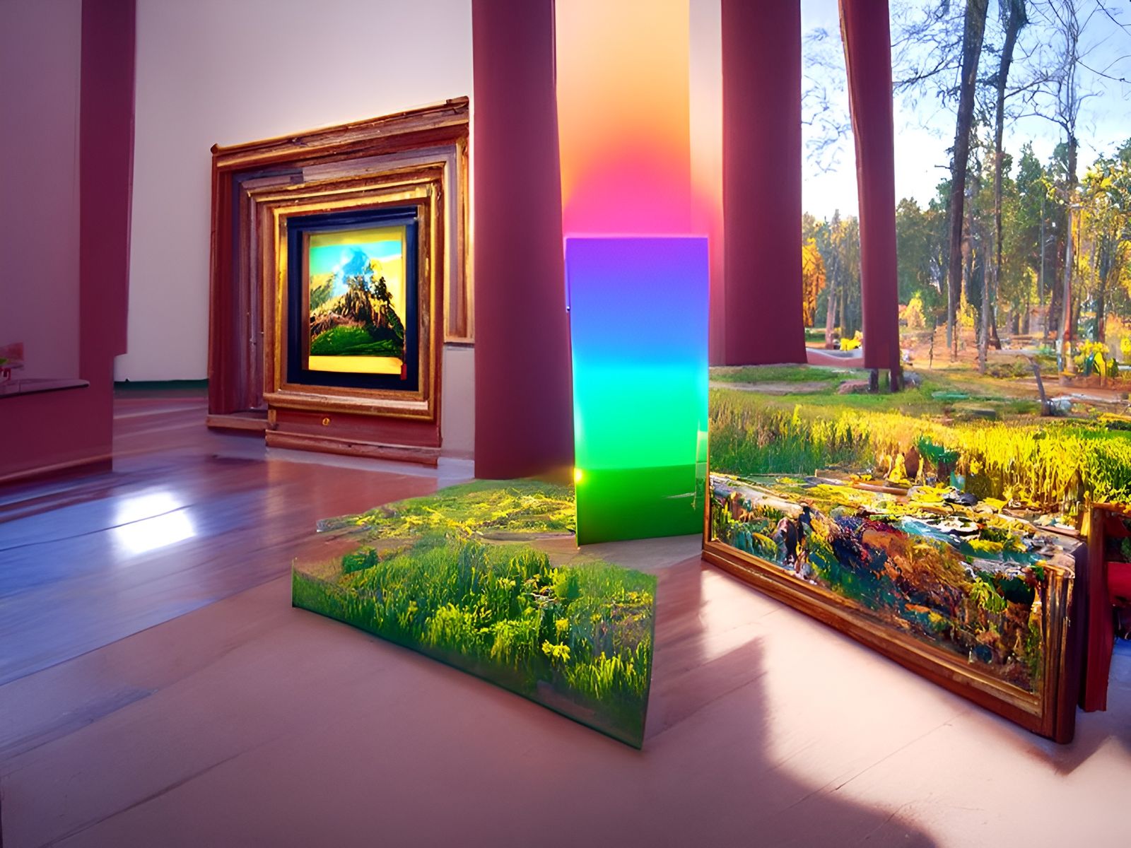 Psychedelic Landscape Art: A Radiant Impression