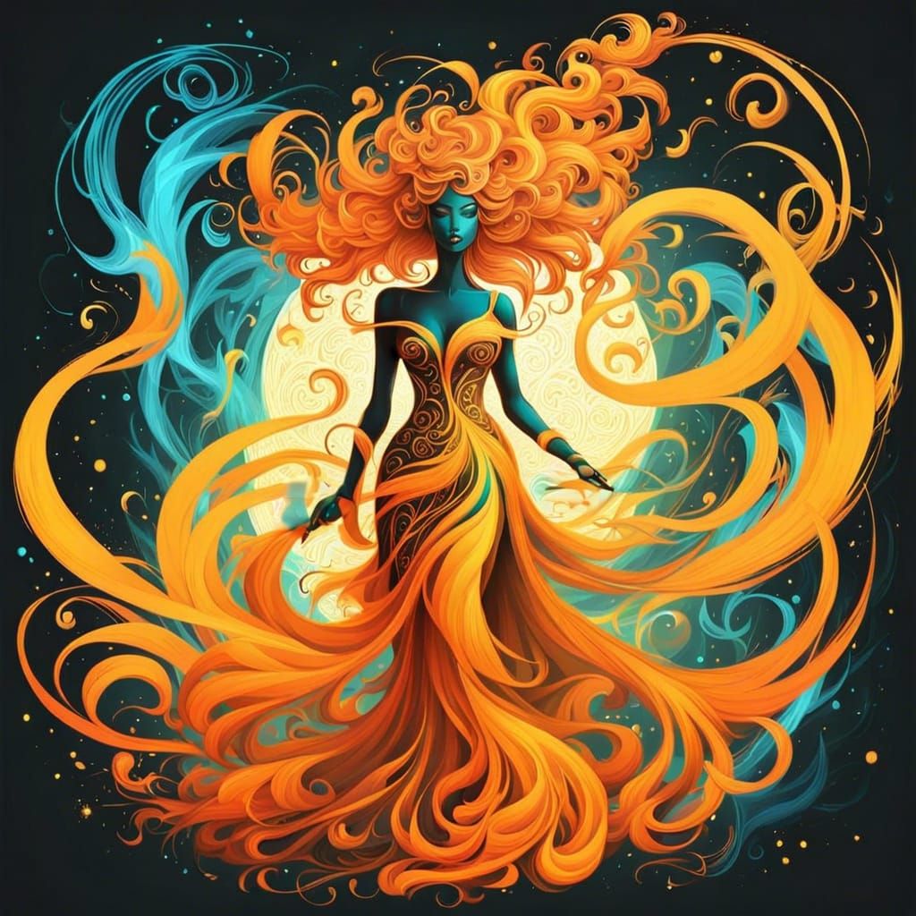 Swirly goddess
