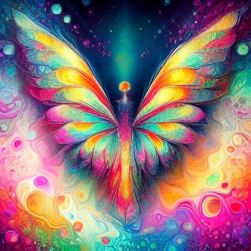 Origami Paper Folds in Vibrant Colors