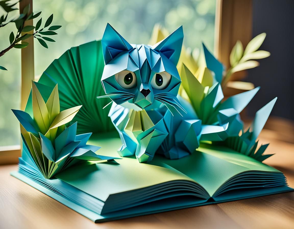 Cat Pop Up Book