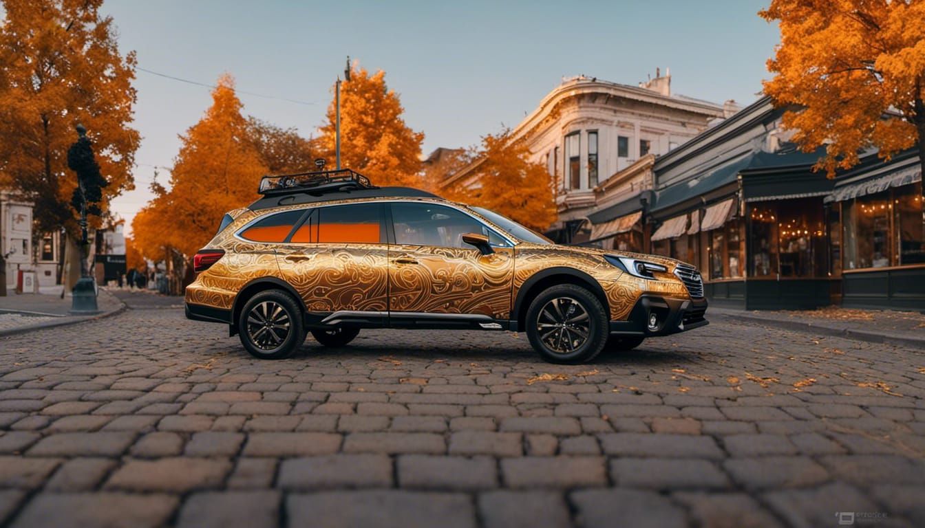 Subaru Outback Adorned with Custom Paint Details