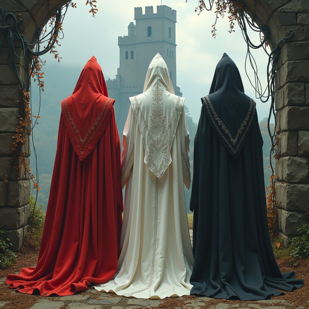 Wizards of High Sorcery Tower in Eerie Landscape