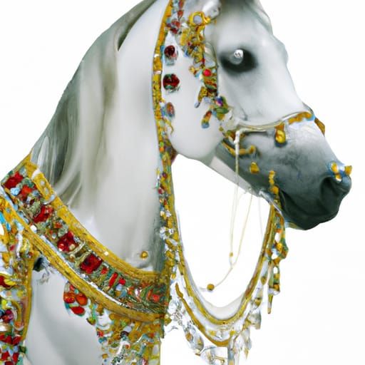 Arabian Horse in Royal Regalia