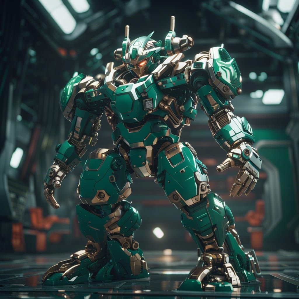 Futuristic Sci-Fi Izuku Midoriya in 8K