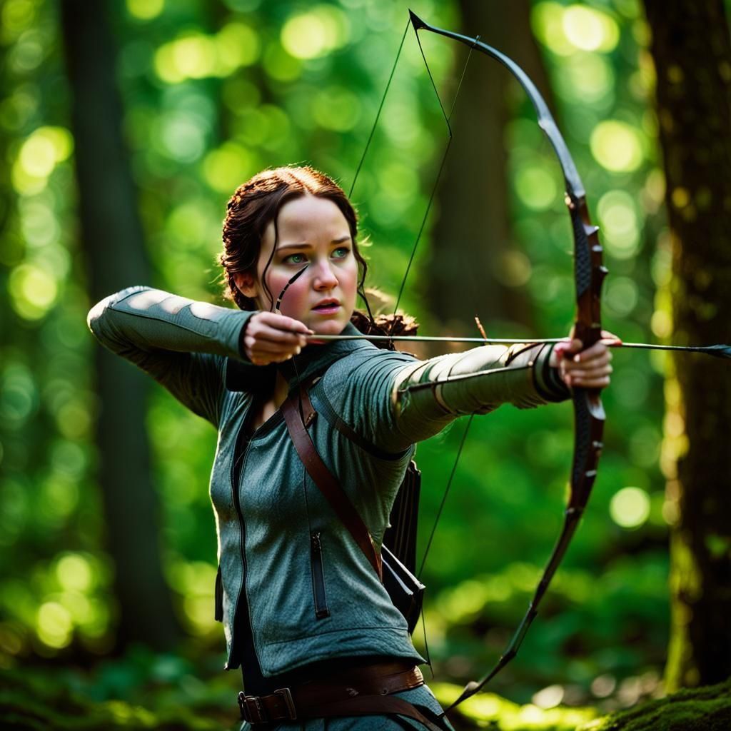 Katniss Everdeen in the Woods, Professional Photography