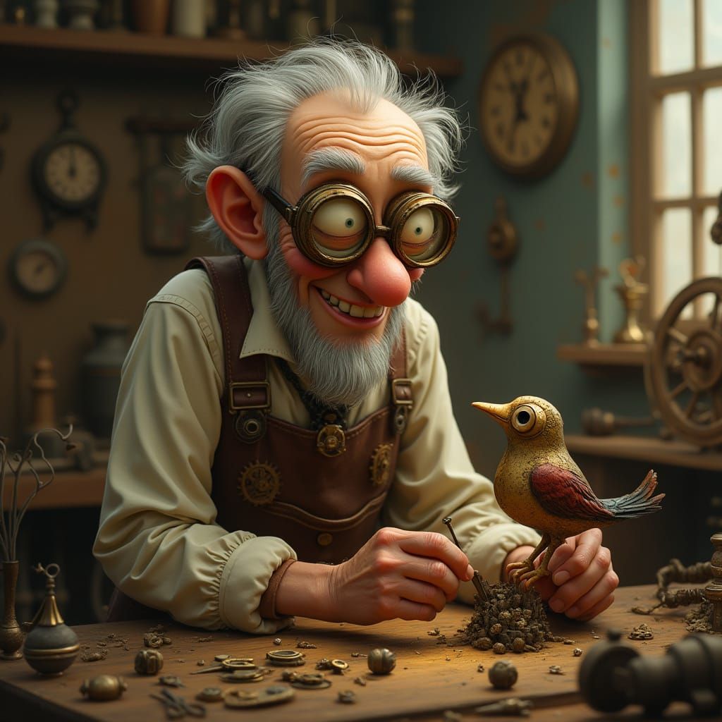 Clockmaker's Workshop: Steampunk Bird Creation