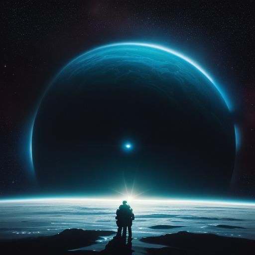 Glowing Nebula Illuminates Distant Planet