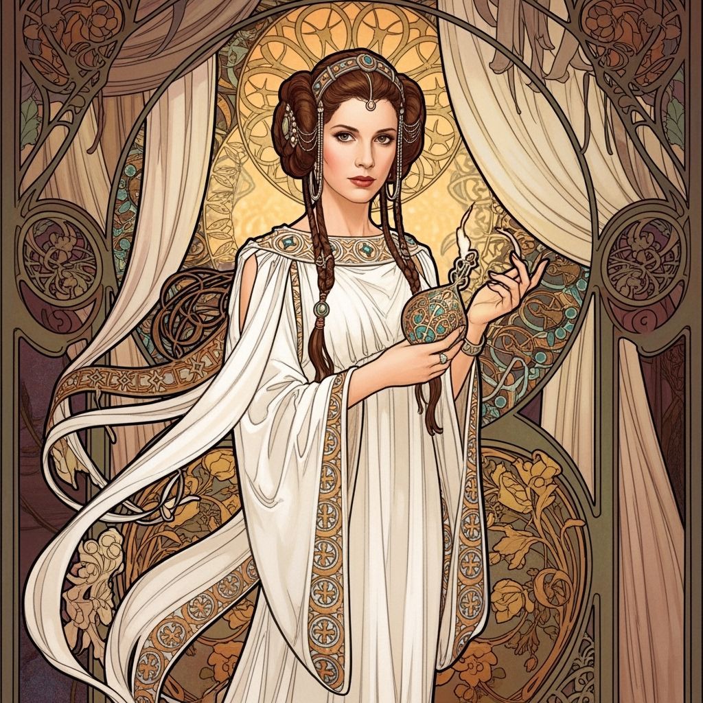 Leia Organa in Toga, Art Nouveau Style