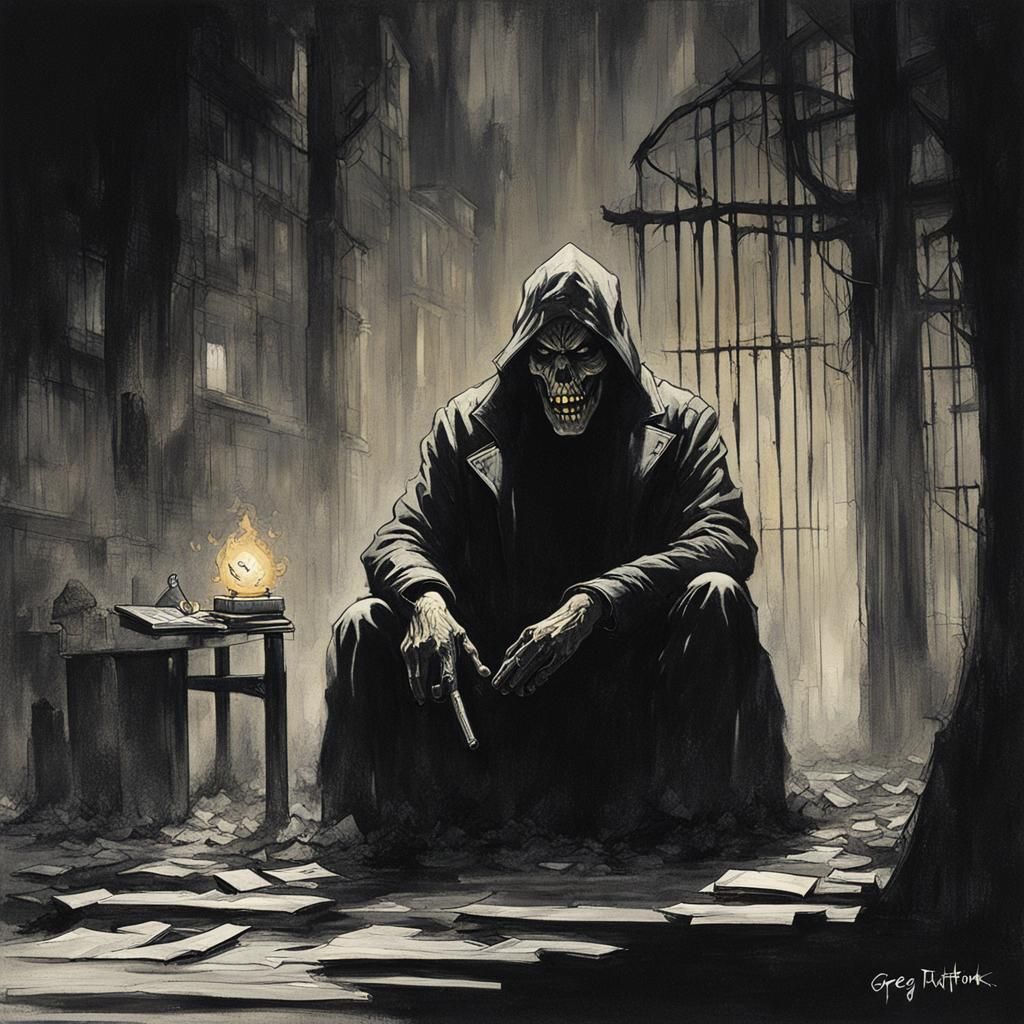 Sinister Suffocating Thoughts: A Dark Conceptual Art