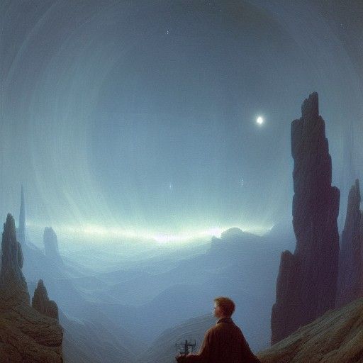 Ghost in Distant Galaxy as Matte Painting