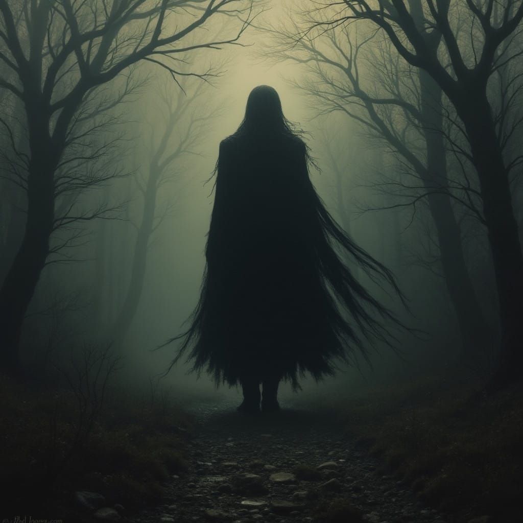 Grimdark Landscape in a Monochromatic Aesthetic