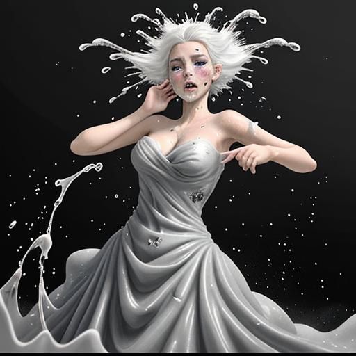 High-Speed Splatter Art at the Met Gala