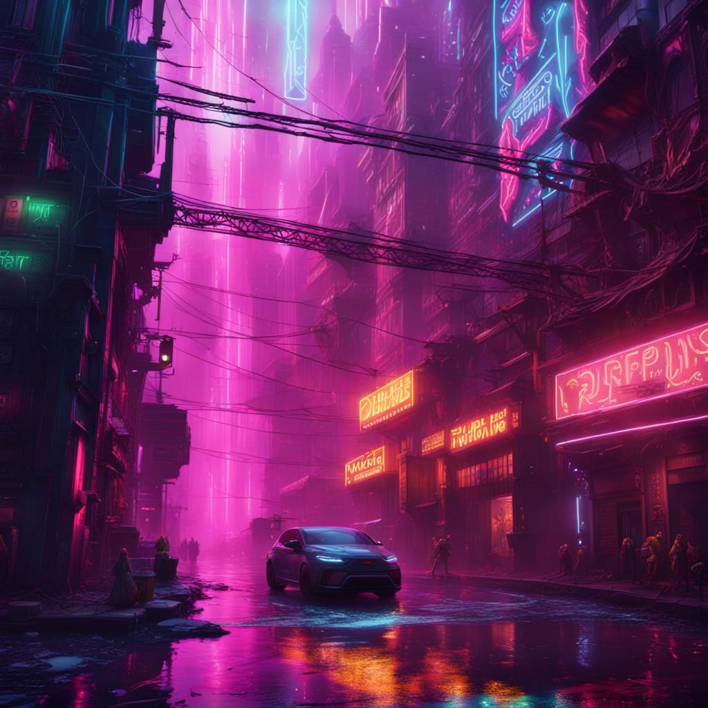 Neon Rain: Fantastical Concept Art in Deep Color