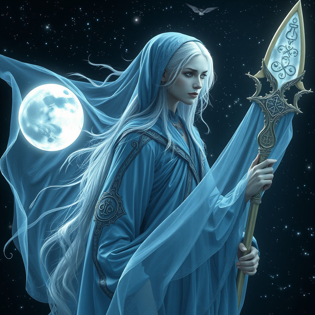 Ethereal Goddess in Celestial Art, 8k