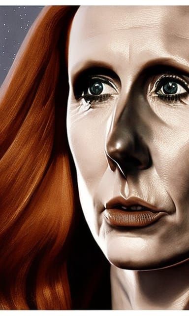 Catherine Tate as Donna Noble: Hyperrealistic Portrait