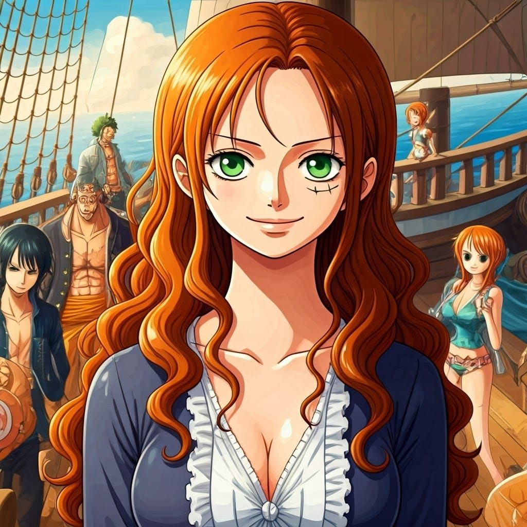 Elegant Pirate Maiden Joins Straw Hat Crew in Vibrant, Cel-S...