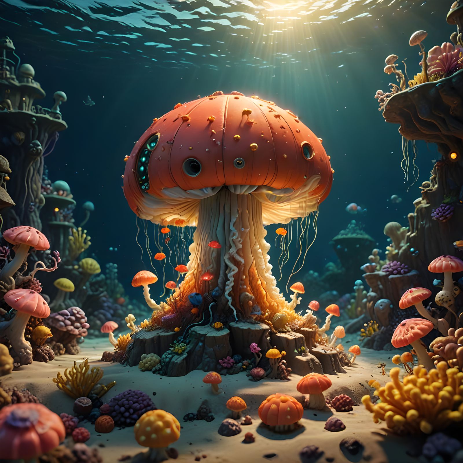 Claymation Ocean Scene: An Animated Underwater World