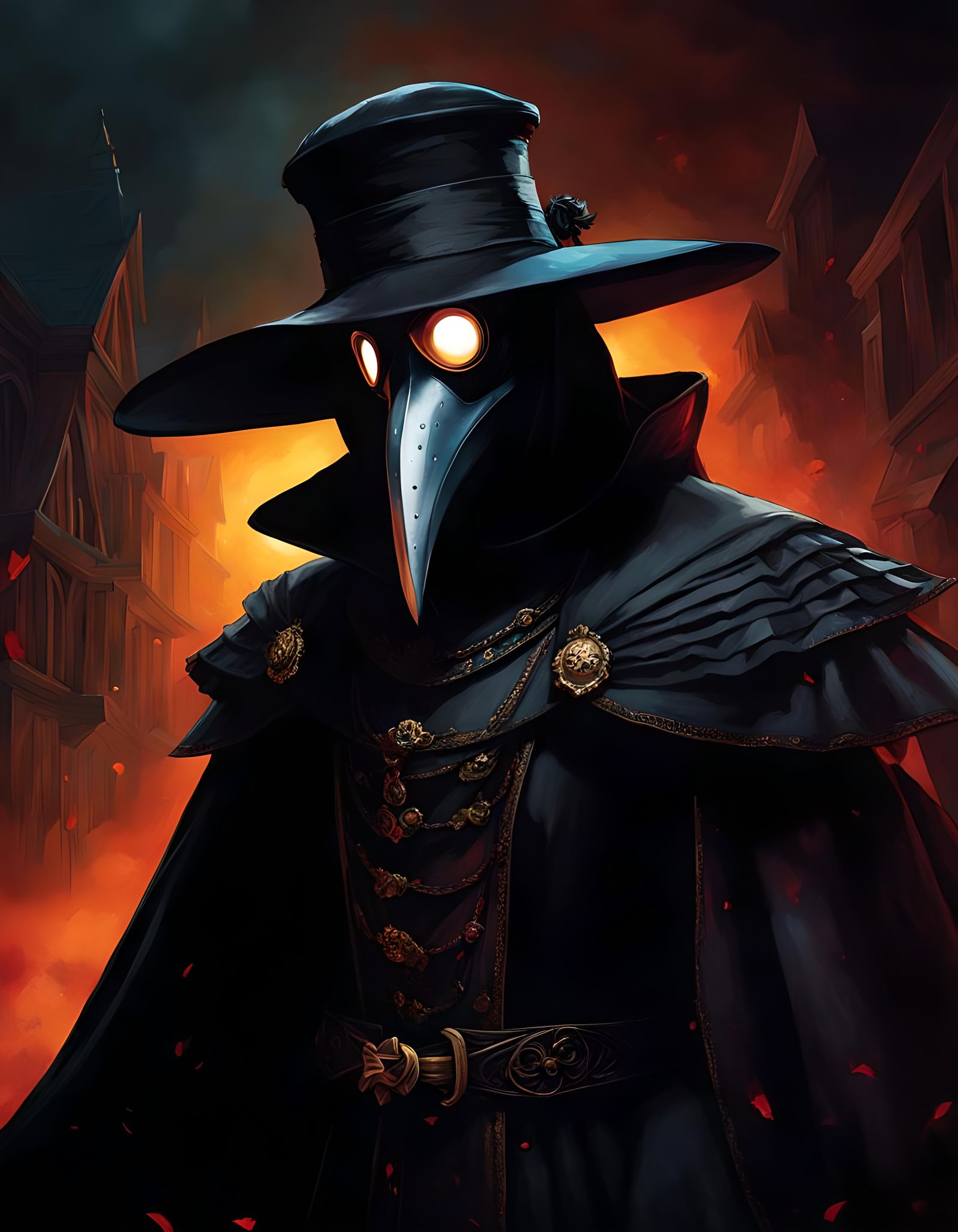 Sunset Shimmer as Plague Doctor in Dark World