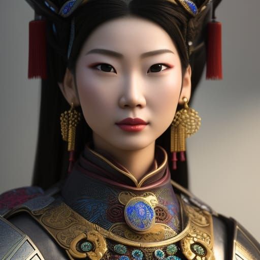 Chinese warrior princess (CGI)