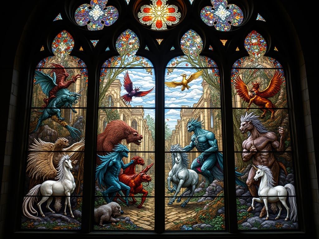 Stained glass window