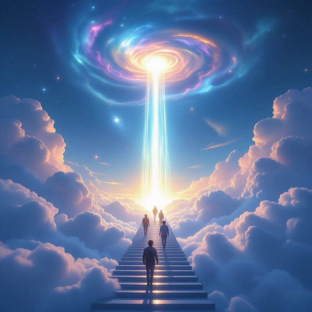 Divine Light Staircase to Outer Space, Ultra-Realistic