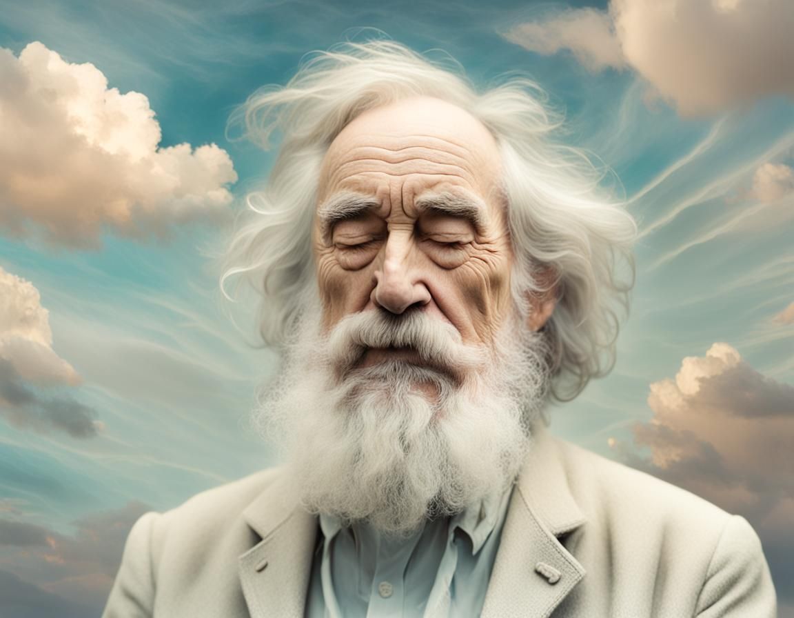 Surreal Portrait of Captain in Soft Pastel Colors