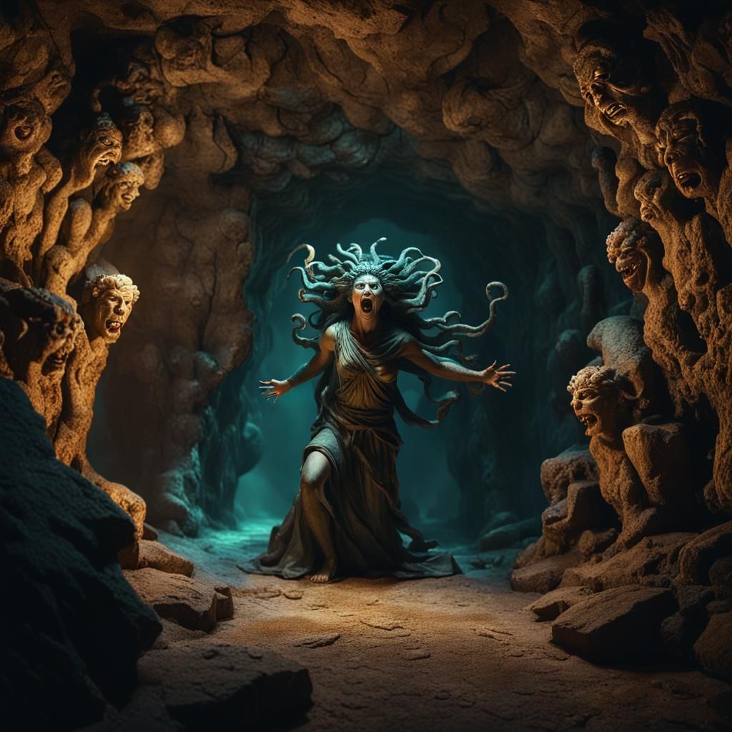 Wrath of Medusa in Stone Cave