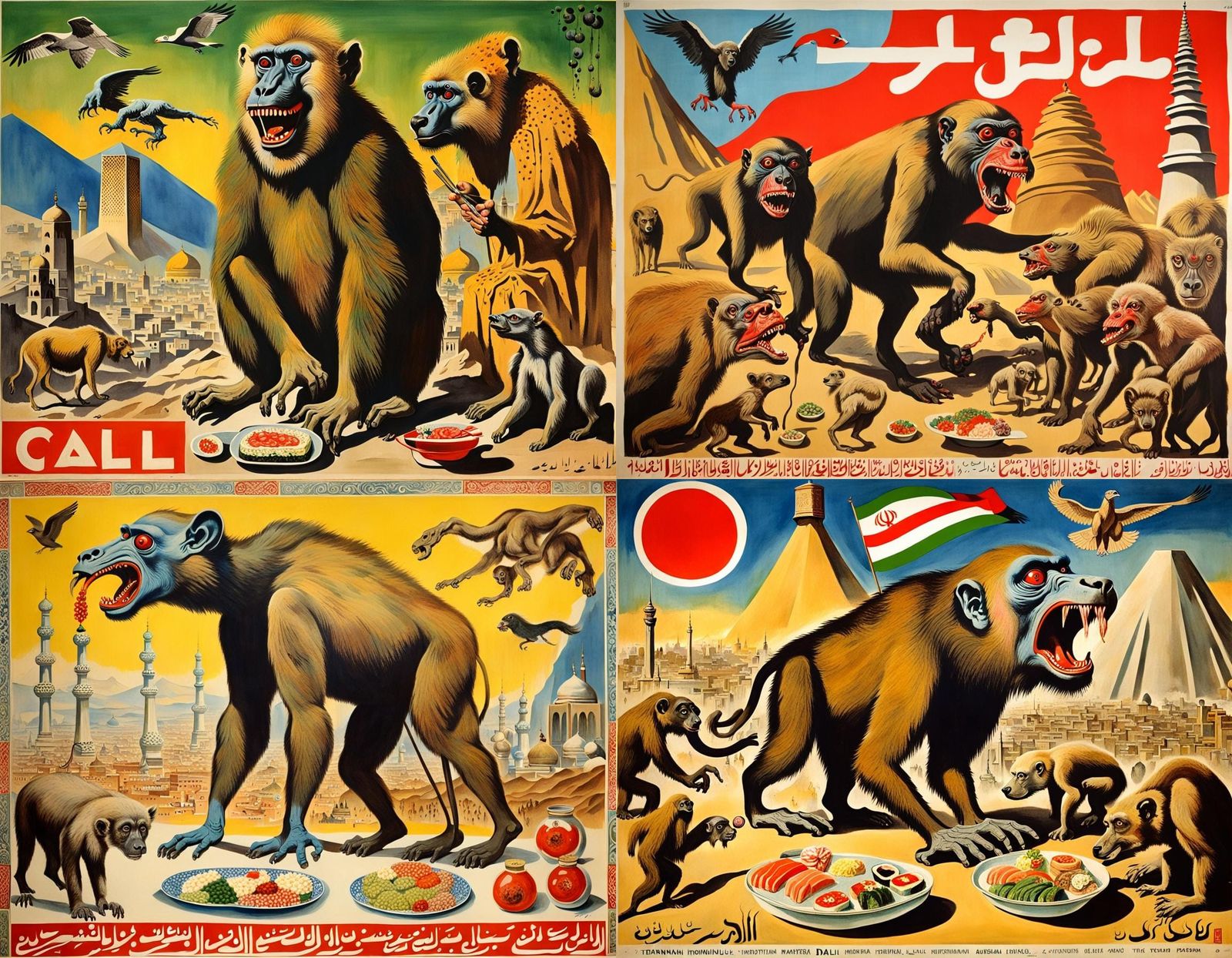 Disgusting Tehran: A Surrealist Travel Poster