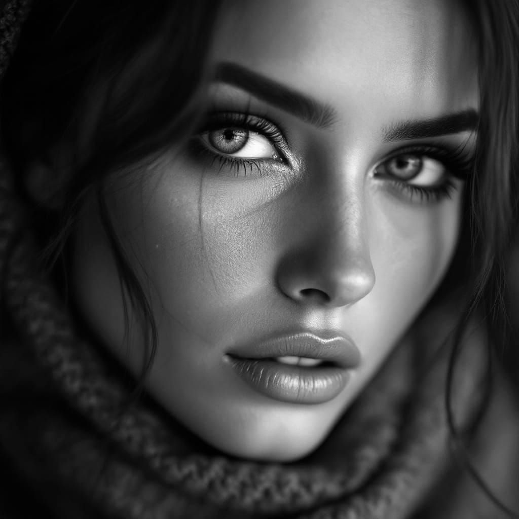 Spanish Supermodel Close-up in High Quality