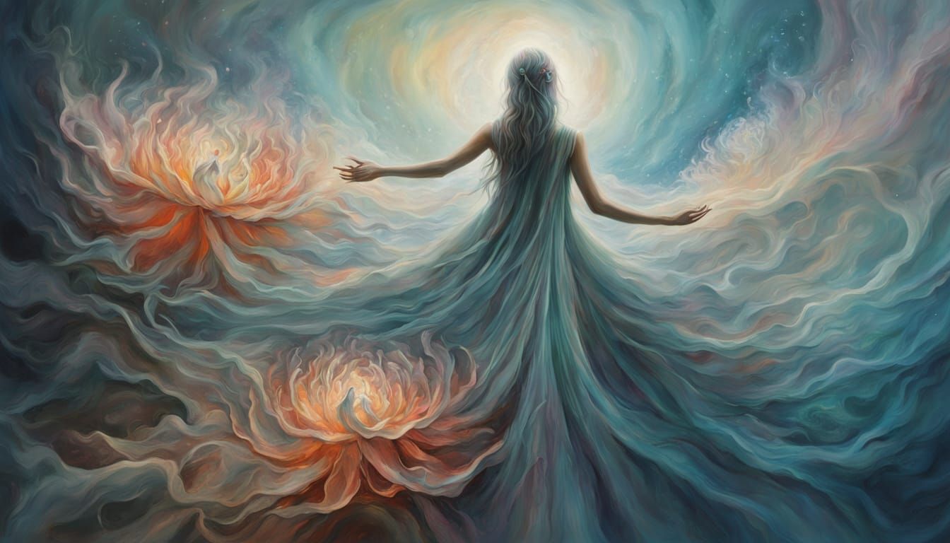 Surrealist Bloom: Ethereal Beauty Unfolds