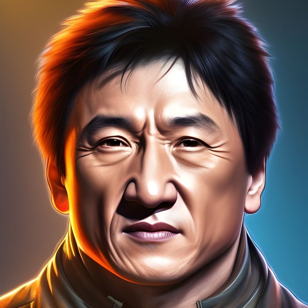 Hyperdetailed Portrait of Jackie Chan in Unreal Engine 5