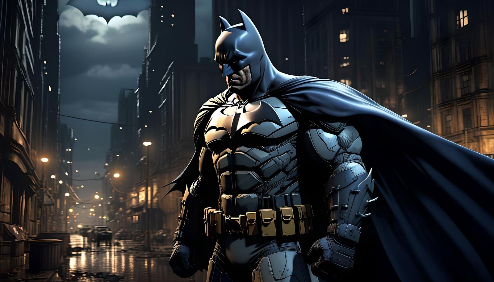 Batman: The Dark Knight Returns Matte Painting