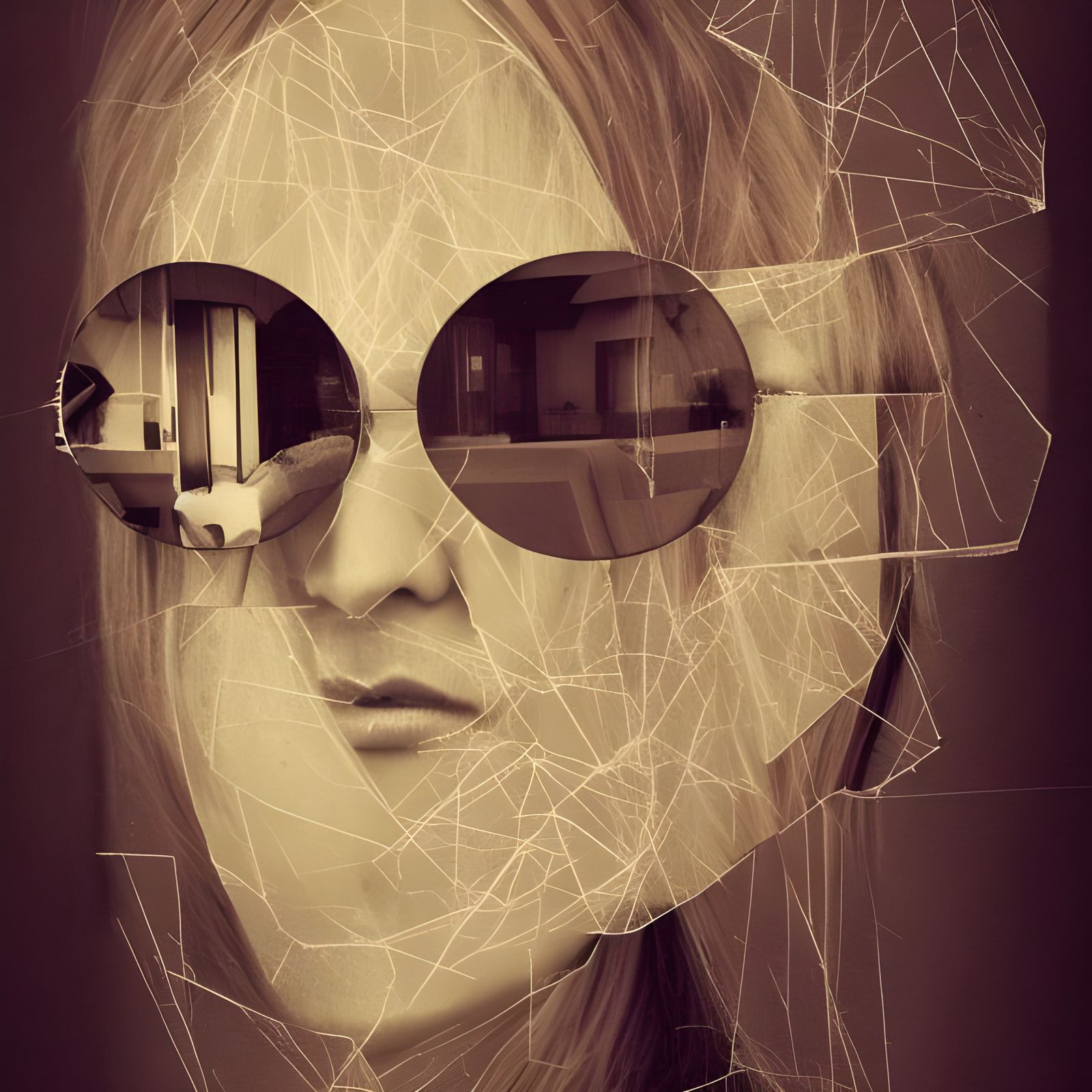 Cyborg Melancholy: Future Meets Nature in Retro Style