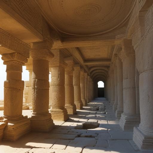 Tel Siqmona Ruins in Ancient Relief Art