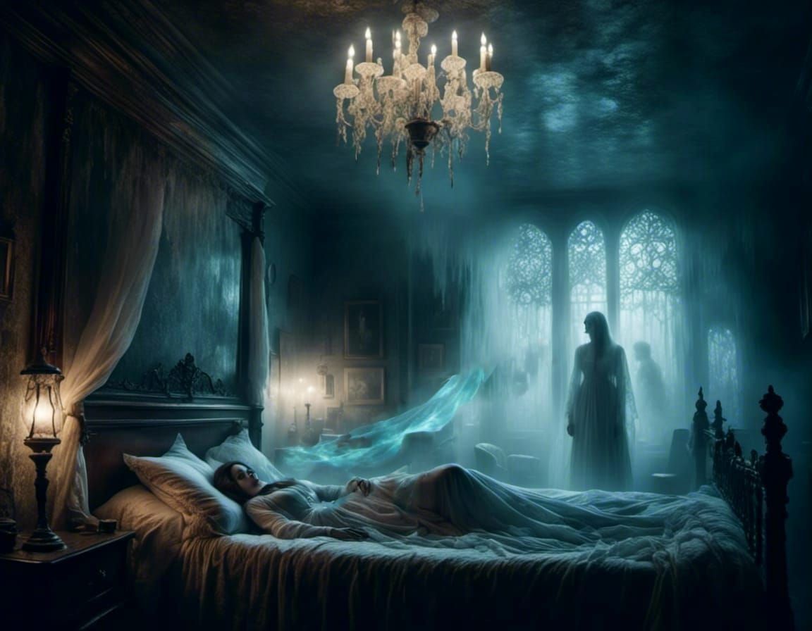 Ethereal Bioluminescent Fog Swirls in a Dreamscape