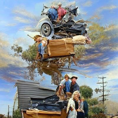 Beverly Hillbillies as Oil Painting by Gurney