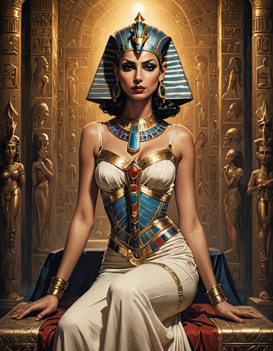 Morena Baccarin as Egyptian Princess Pin-Up