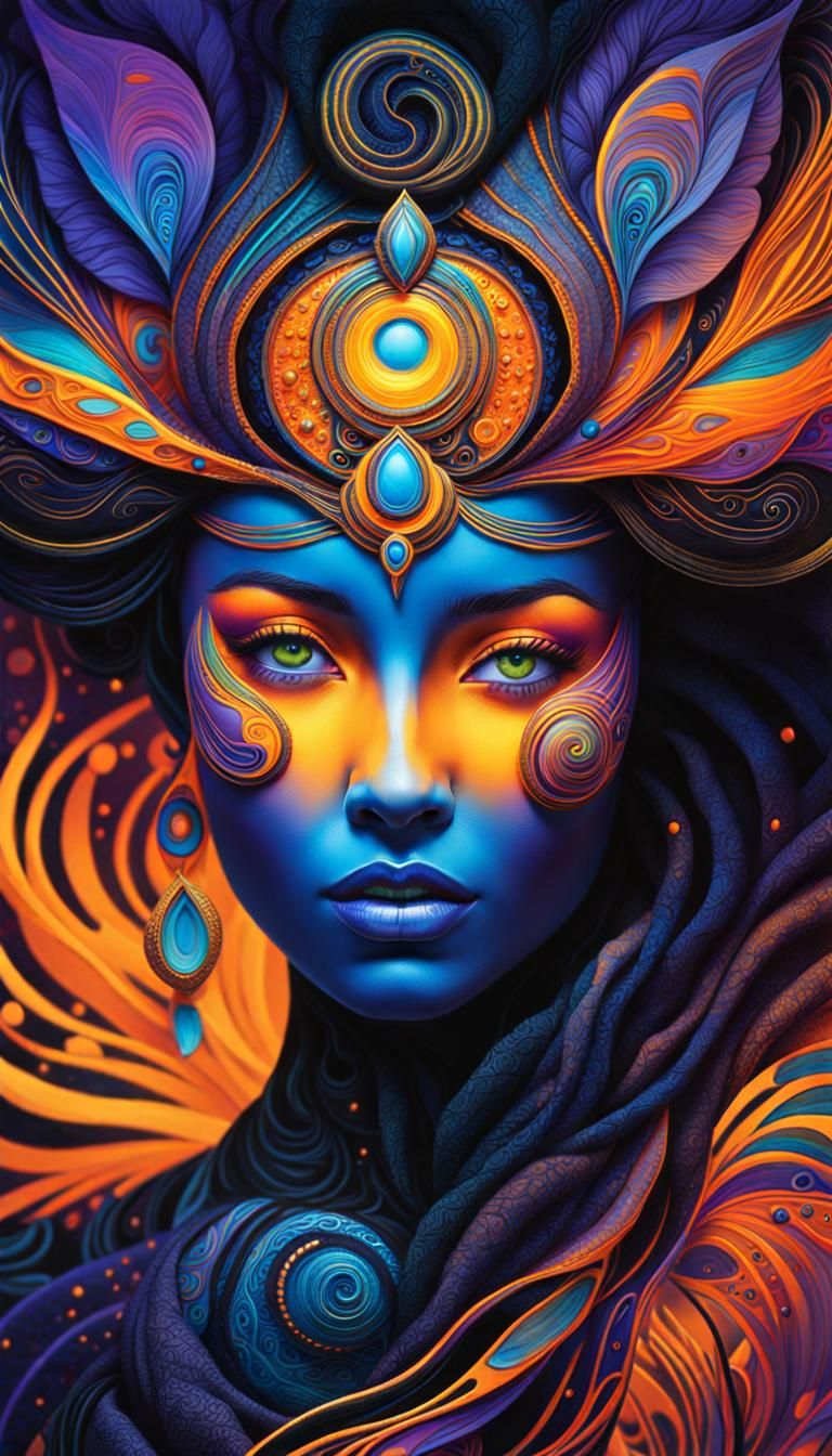 Bioluminescent Being in Fantasy Art