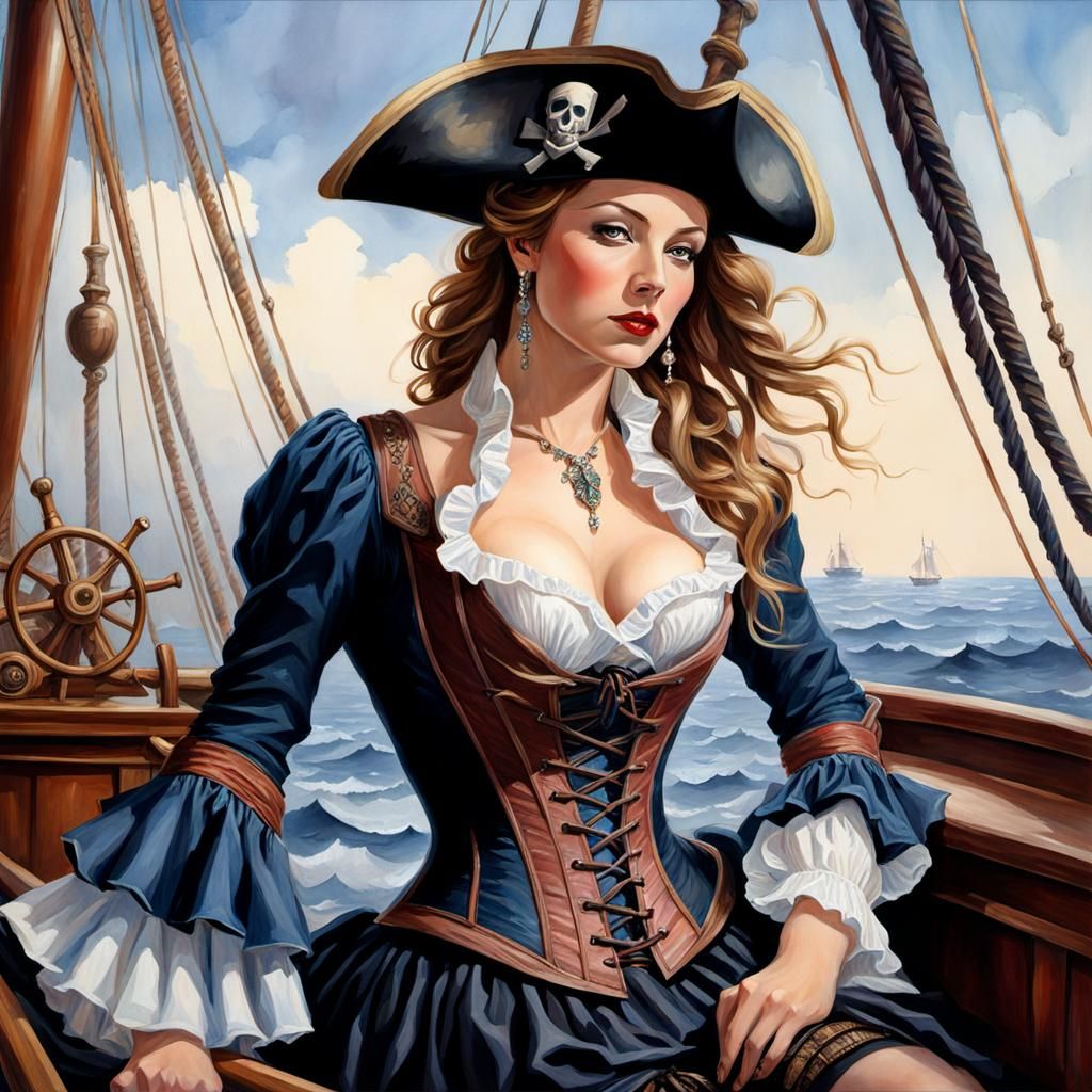 Pirate Corset Sailing