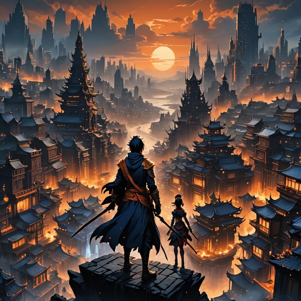 Eizaru Fantasy Splash Screen in Dramatic Font